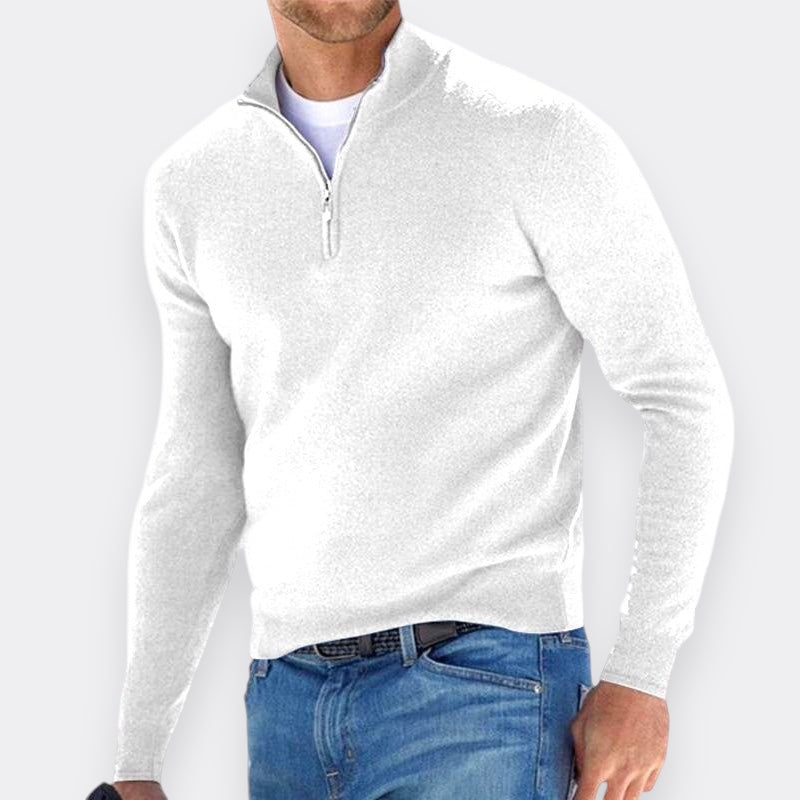 Lars | Sweater with half zip