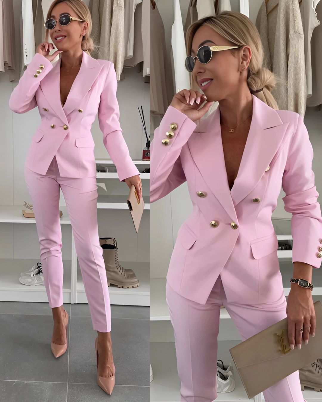 ISMAY | REFINED DOUBLE-BREASTED SUIT
