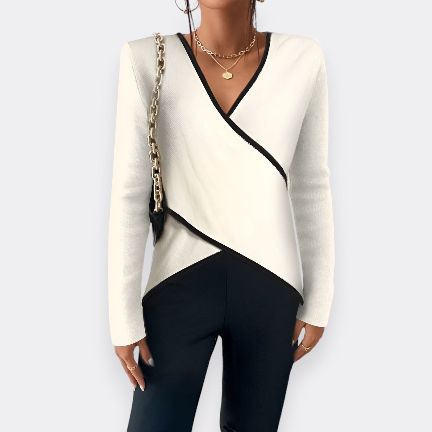 Victoria | Elegant V-neck Sweater