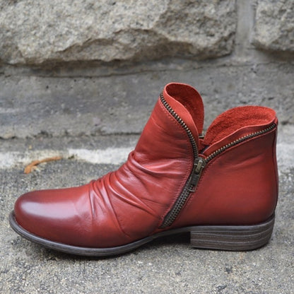 Ophelia | Leather Boots With Zip