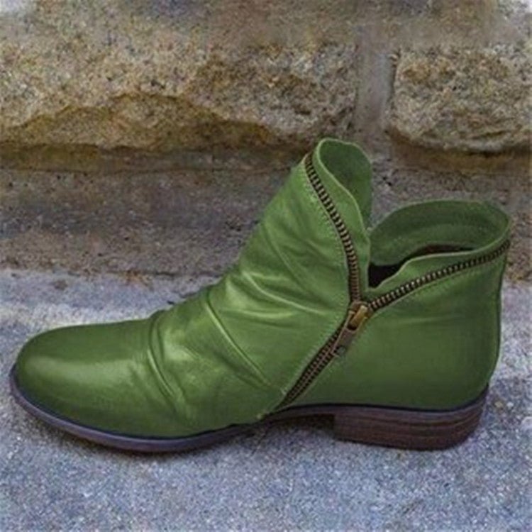 Ophelia | Leather Boots With Zip